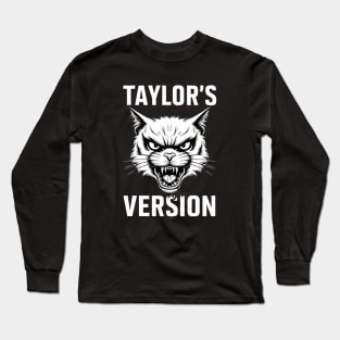 death metal taylors cat version Long Sleeve T-Shirt